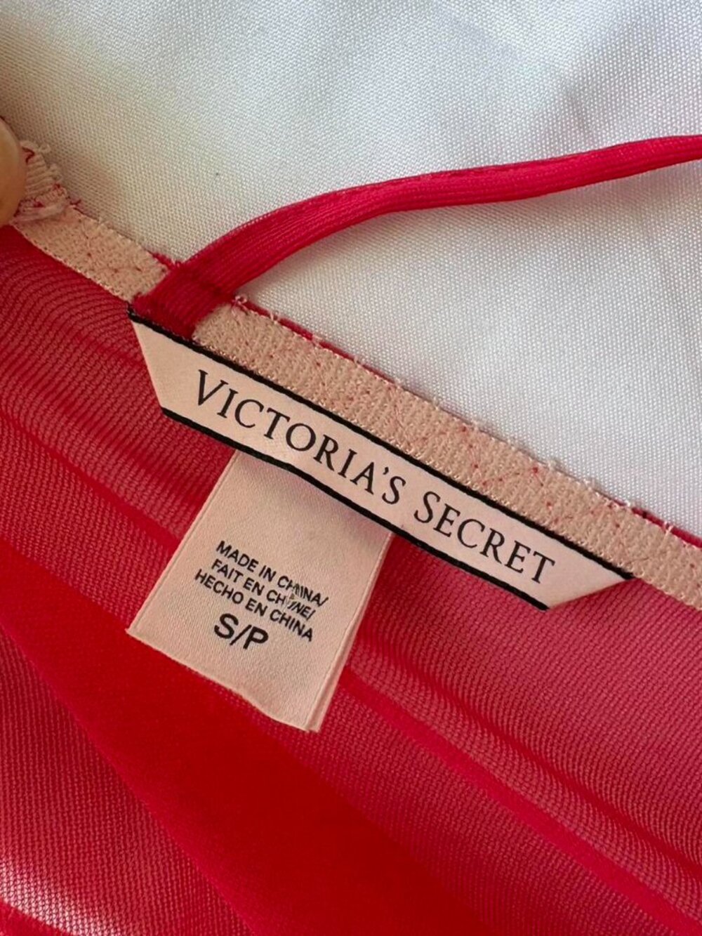 Victoria's Secret Women's Pink and Red Dress - Picture 3 of 3